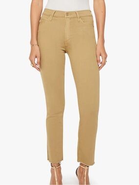 MOTHER DENIM THE MID RISE DAZZLER ANKLE FRAY